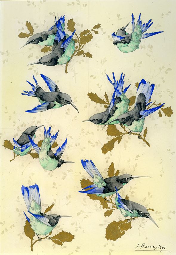 Jules Habert-Dys - Illustration for Caprices Décoratifs: Oiseaux-mouches [Hummingbirds] | MasterArt